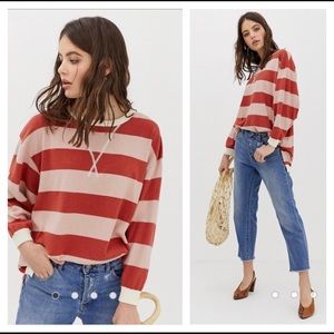 Free people surfin’ on your stripes relax tee